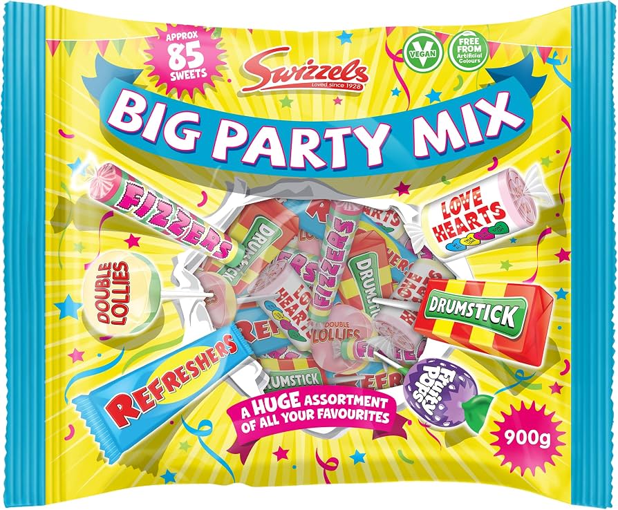 6 X Swizzels Big Party Mix Bag - 900Gm