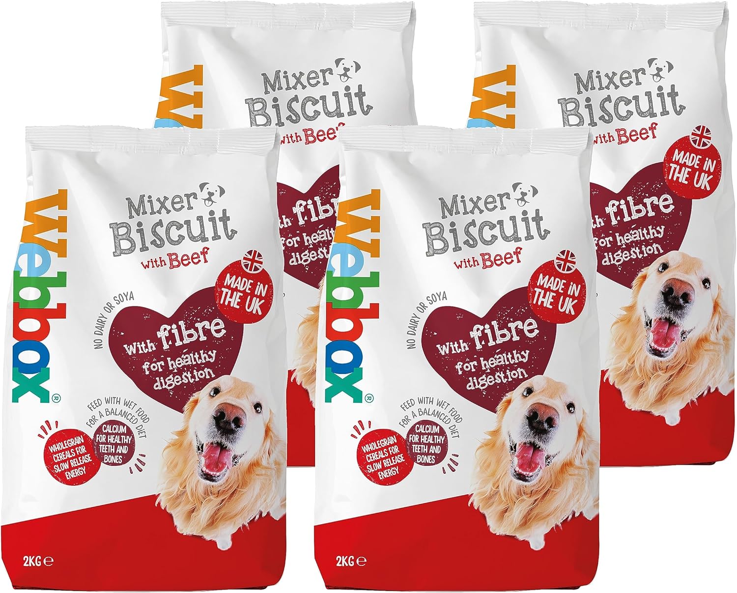 4 x Favour Dry Food Original Beef - 2KG