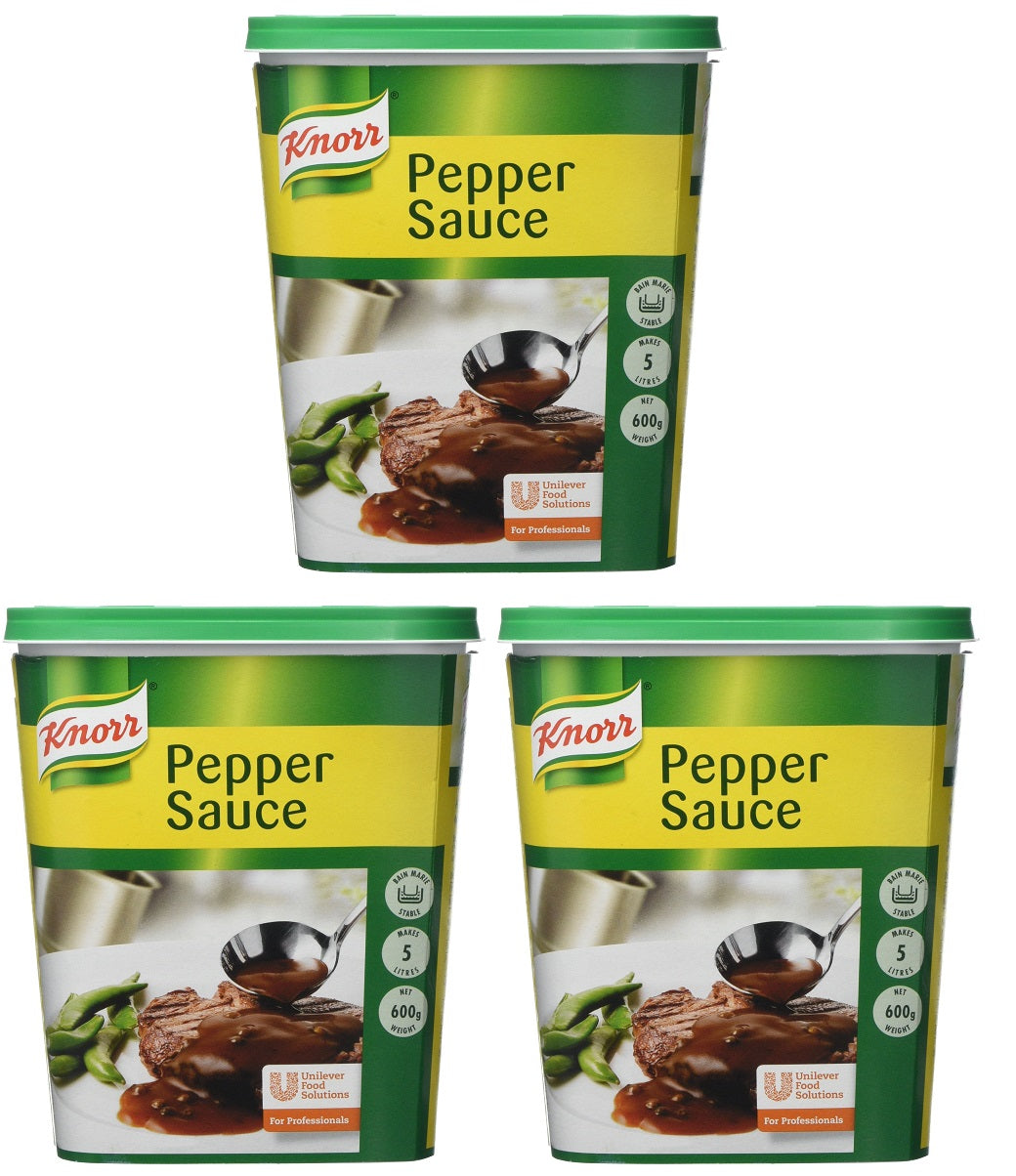 3 x Knorr Pepper Sauce Mix 5L