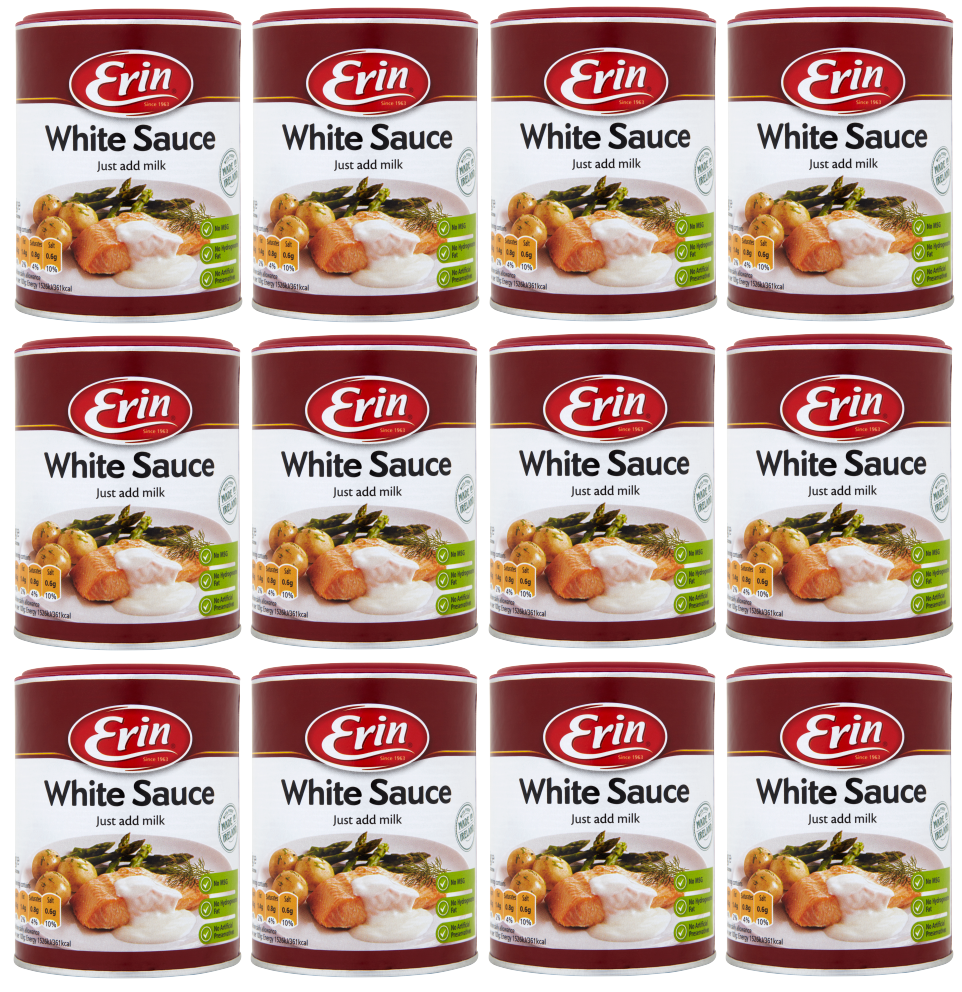 12 x Erin White Sauce Drum 126Gr