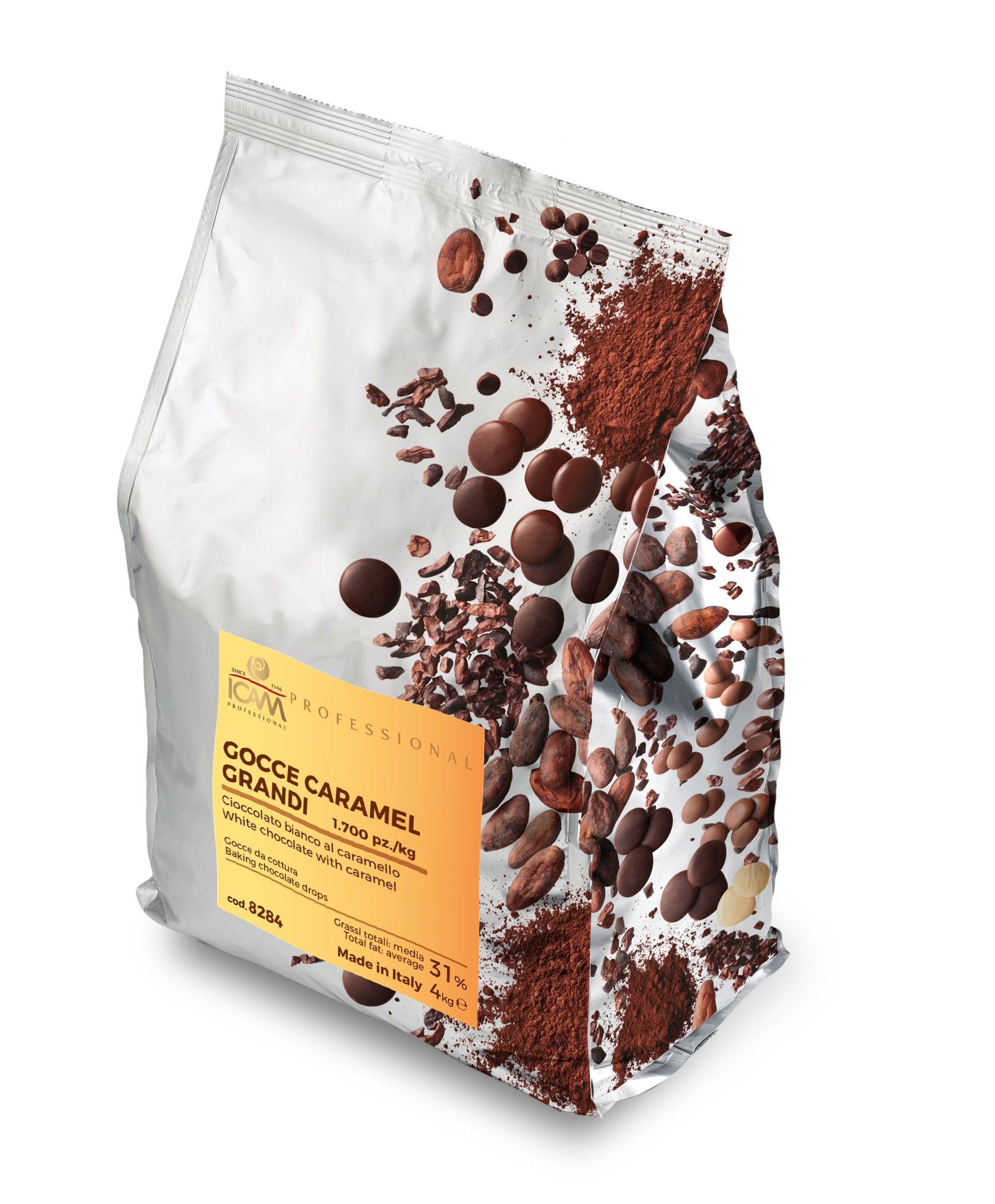 Icam Professional White Caramel Chocolate 4Kg