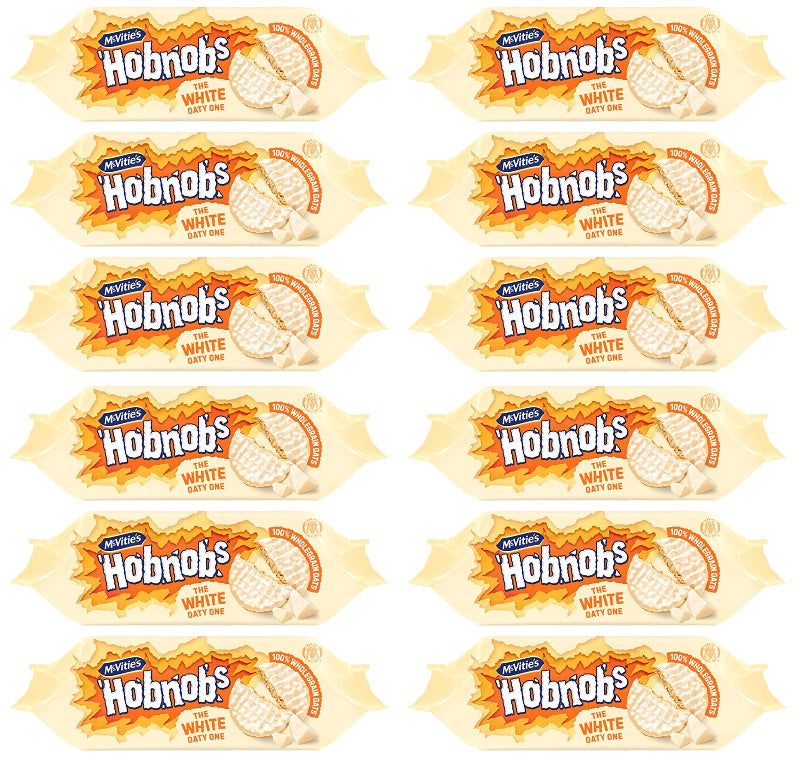 12 X Mcvities White Hobnobs - 232Gm