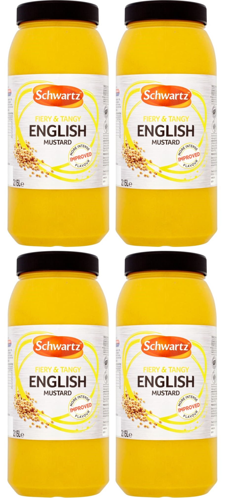 4 x Schwartz English Mustard 2.15L