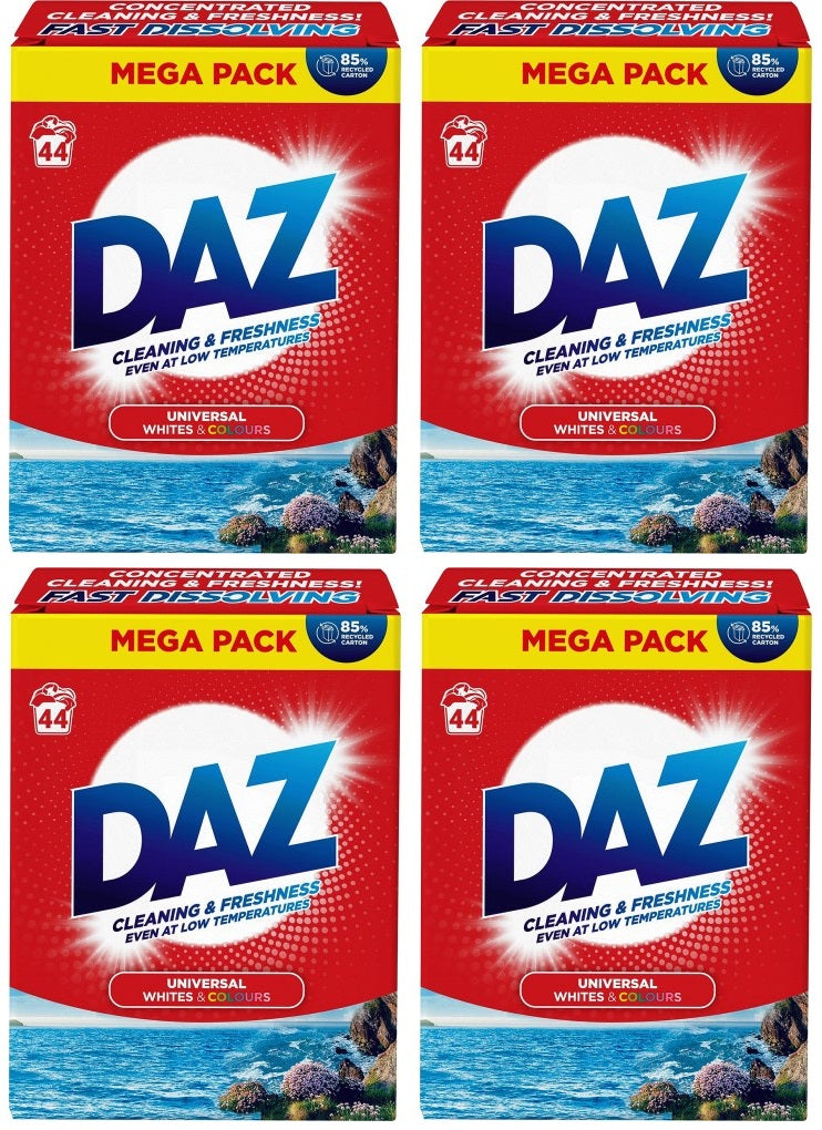 4 x Daz Powder 44 Wash - 2.2KG