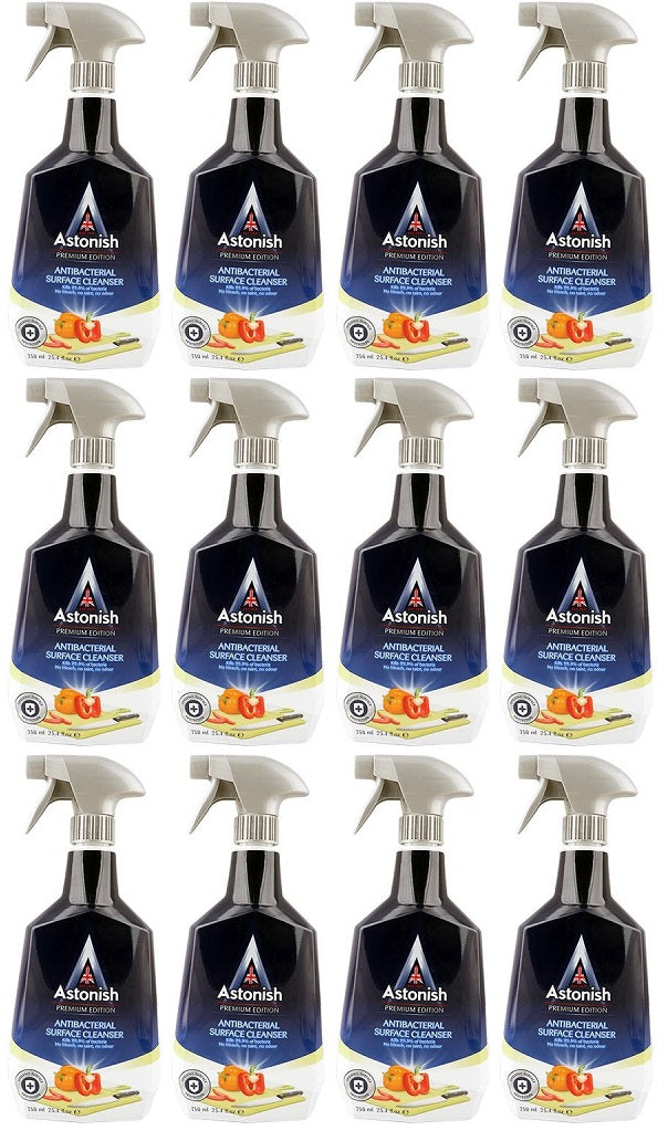 12 x Astonish Premium Antibacterial Cleanser  - 750ML