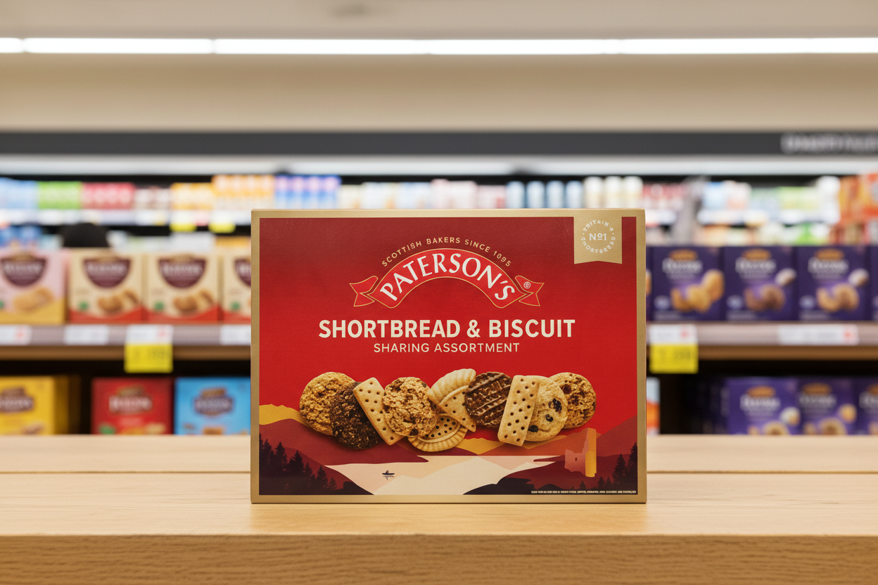 7 X Patersons Shortbread & Biscuit Assortment Carton 400GM