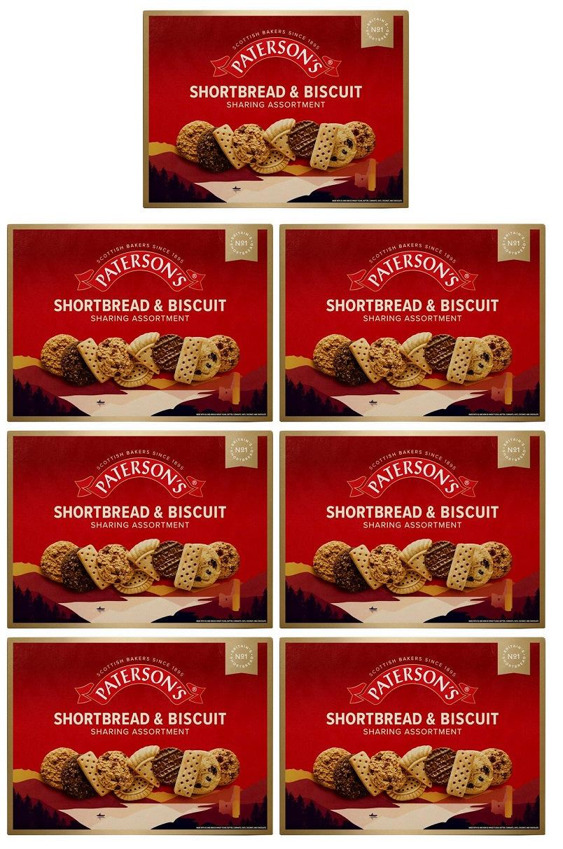 Assorted Shortbread 7 X Patersons Shortbread & Biscuit Assortment Carton 400GM