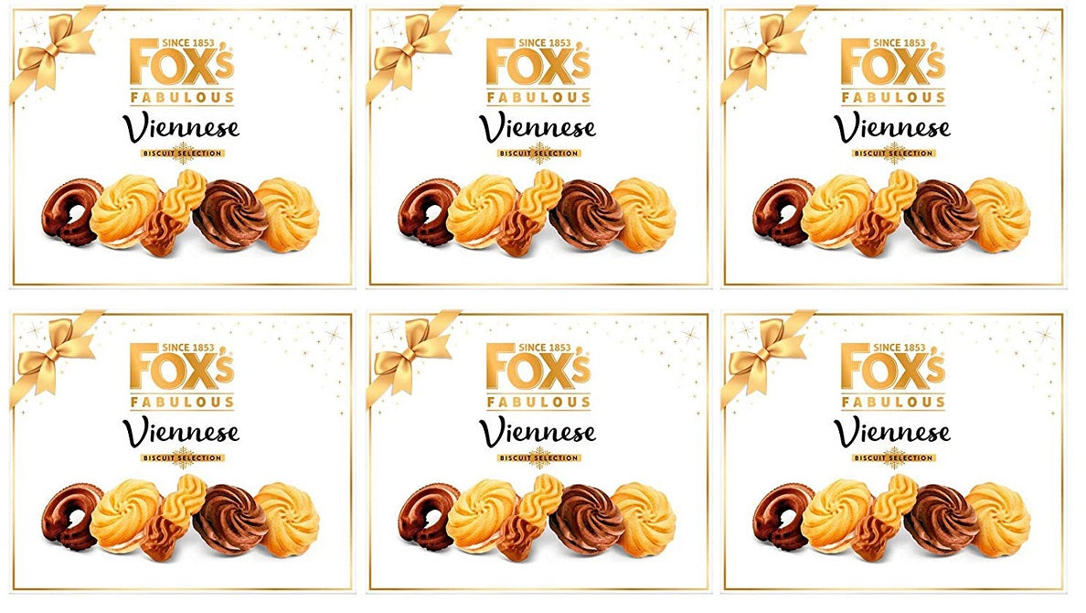 6 X Fox Viennese Asstorted Carton 350GM