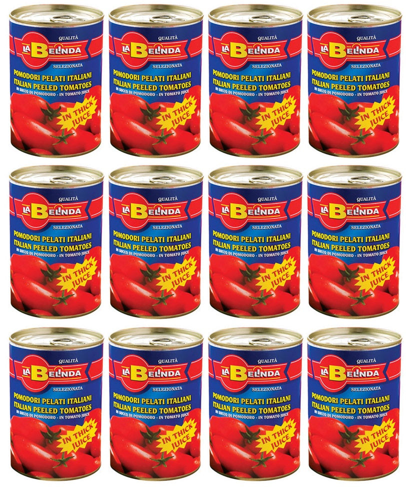 12 X La Belinda Chopped Tomatoes 400G