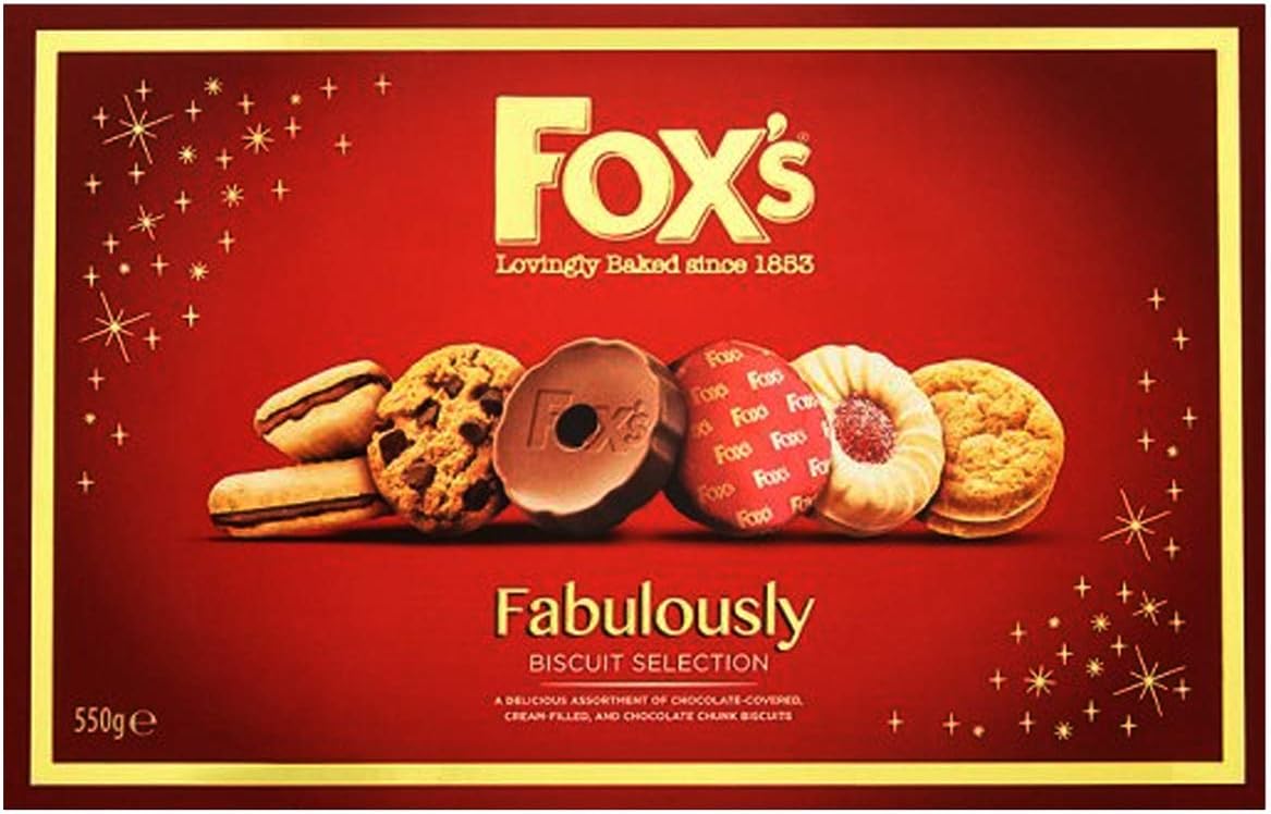 7 X Foxs Fabulous Biscuit Selection Carton 550G