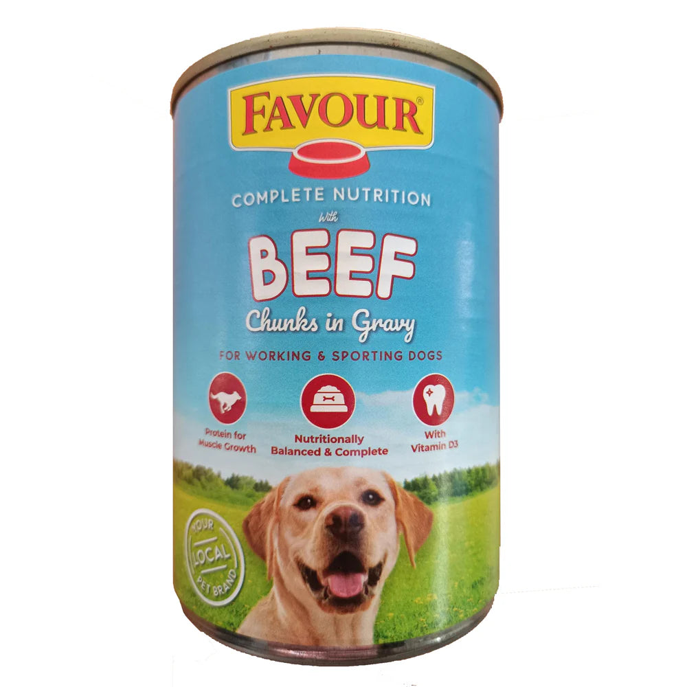 6 X Favour Beef Chunks Gravy 1240G