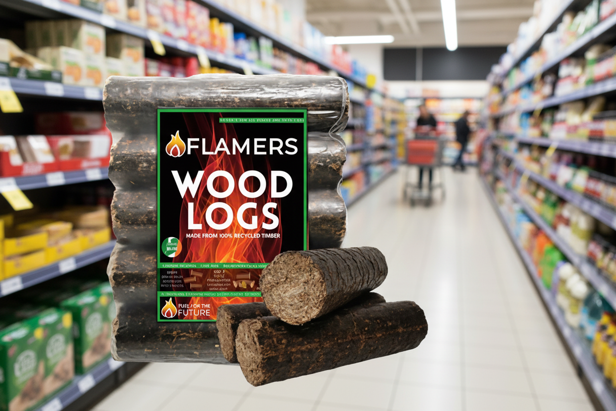 Flamers Woodlogs 5Pk F0059-01