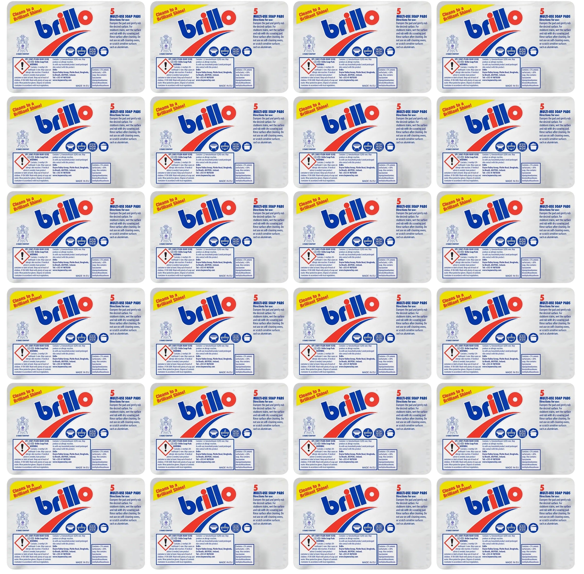 24 x Brillo Soap Pads 5 Pack
