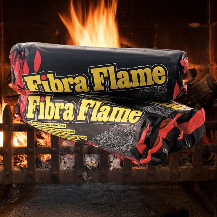 10 x Fibra Flame Premium Fire log 700G