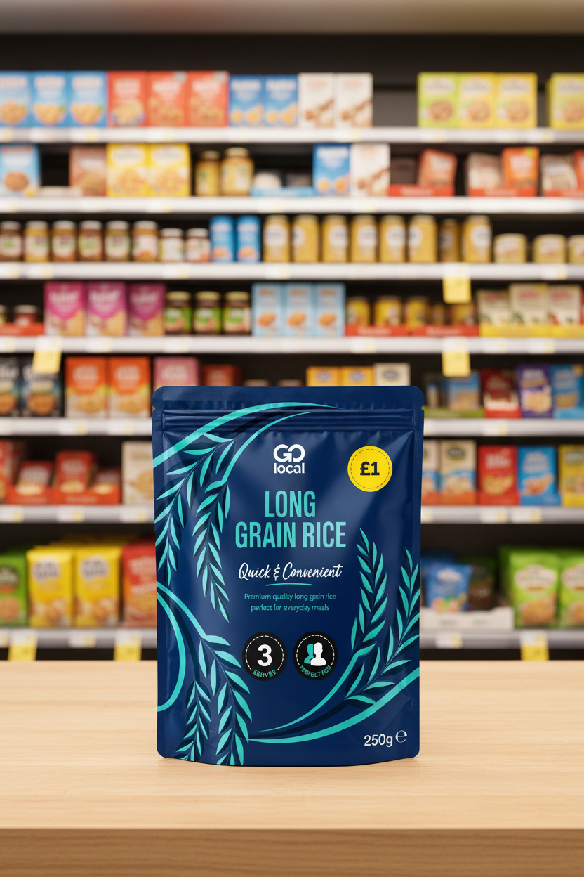 6 X Go Local Long Grain Rice Pouch - 250G