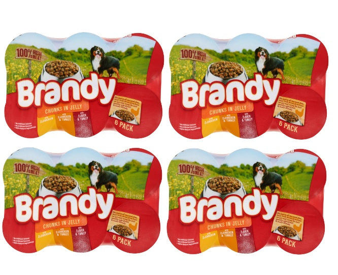 24 x Brandy Variety Chunks In Jelly 395G