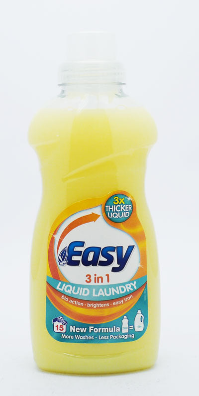 8 x Easy Liquid Laundry 3 In 1 - 750ML