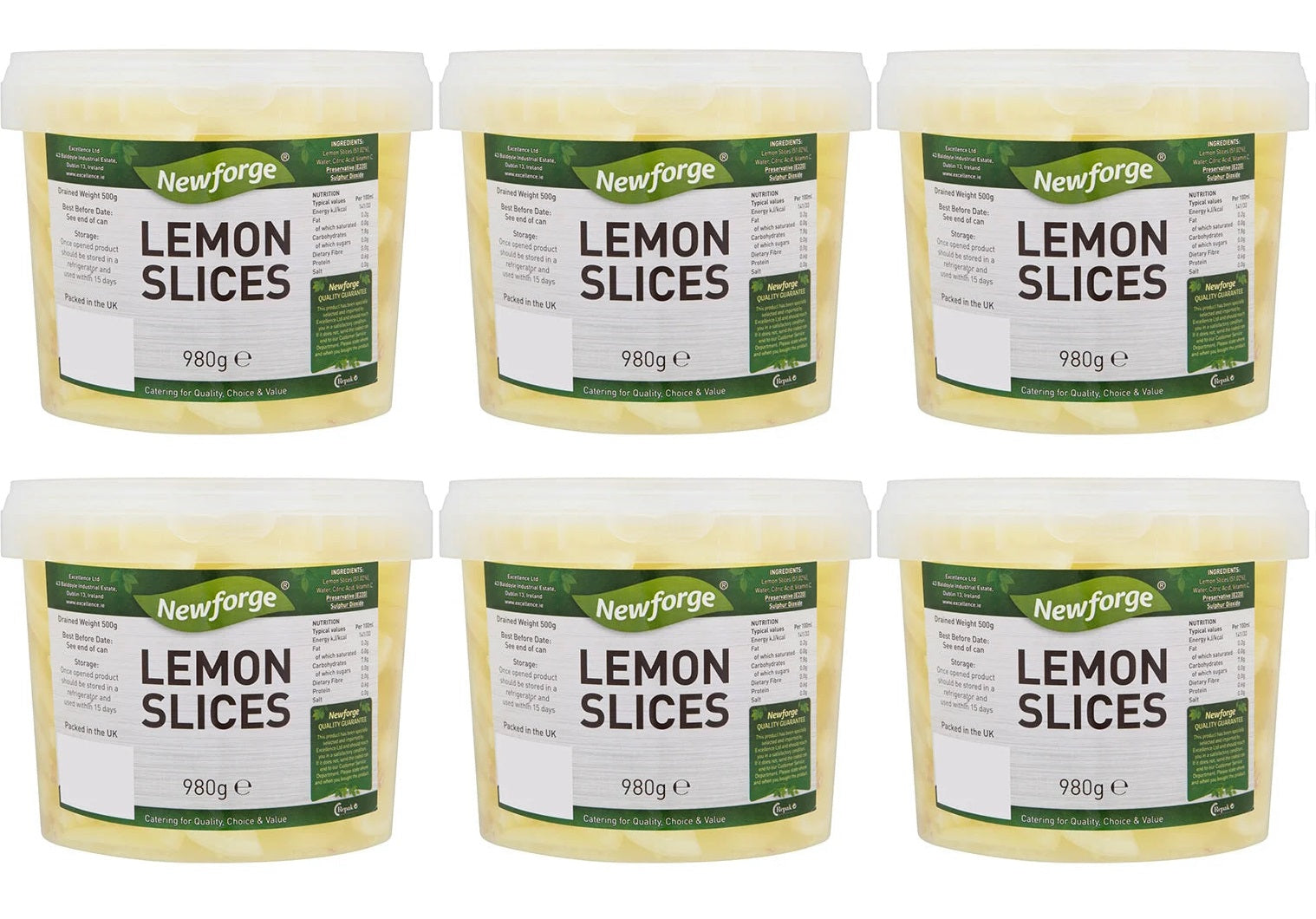 6 x Newforge Lemon Slices 980G