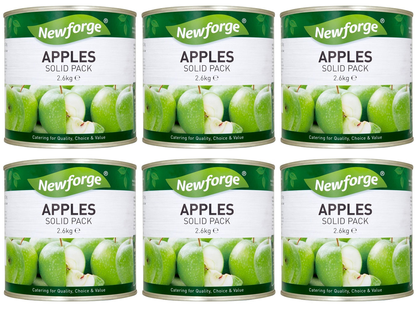 6 x Newforge Apples Solid Pack 2.6Kg