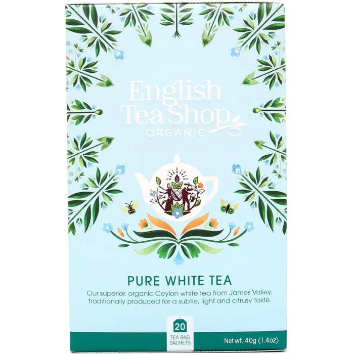 6 x English Tea Shop Pure White Tea - 20Bags