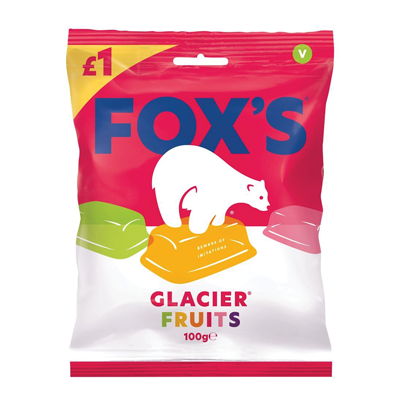 12 x Foxs Glacier Fruit 100G