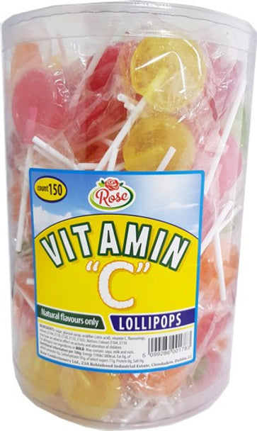 150 x Rose 150 Vitamin C Lolly