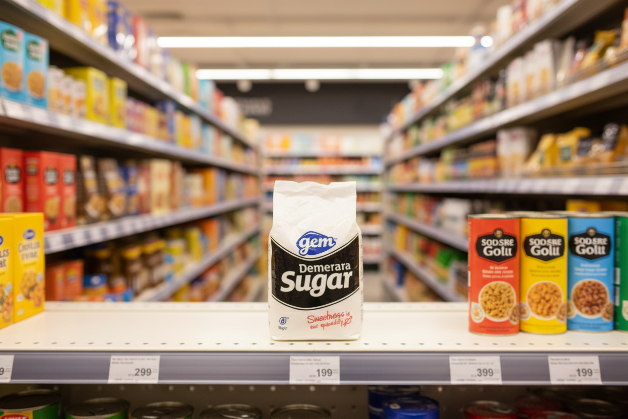 4 x Gem Demerara Sugar 3Kg