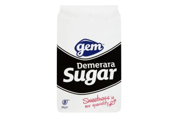 4 x Gem Demerara Sugar 3Kg