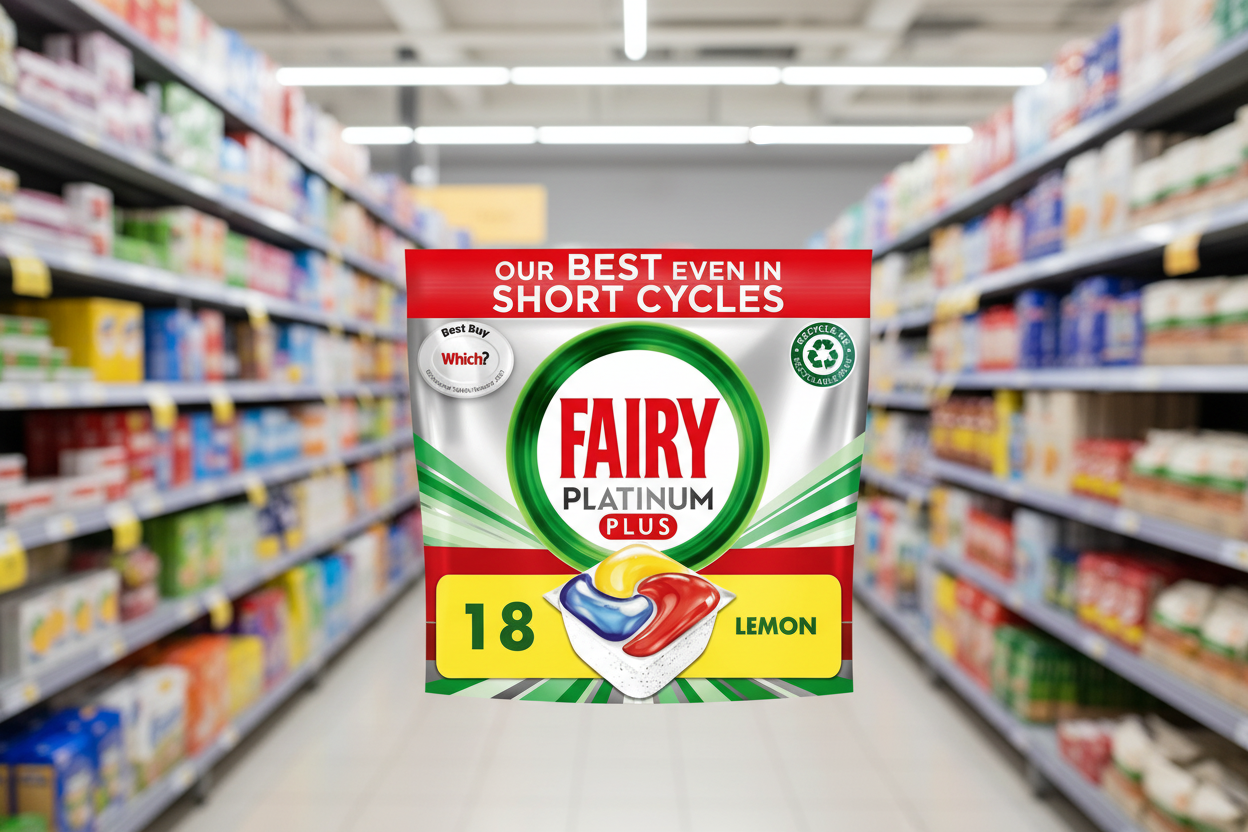 6 x Fairy Platinum Plus Lemon 18Ct