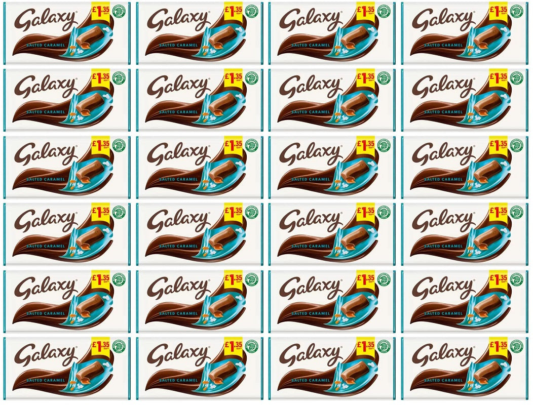 24 x Galaxy Salted Caramel Large Bar - 135GM