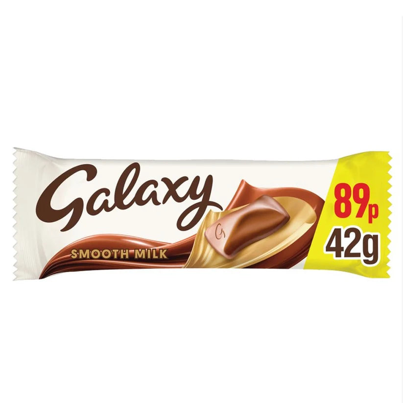 24 X Galaxy Milk Chocolate Bar - 42Gm