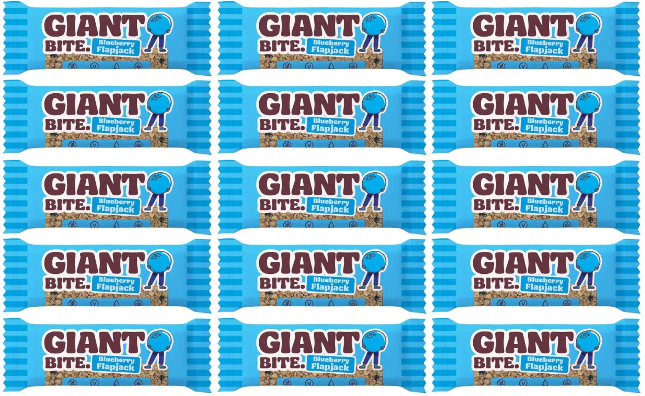 15 x Giant Bar Bite Blueberry Flapjack - 42g