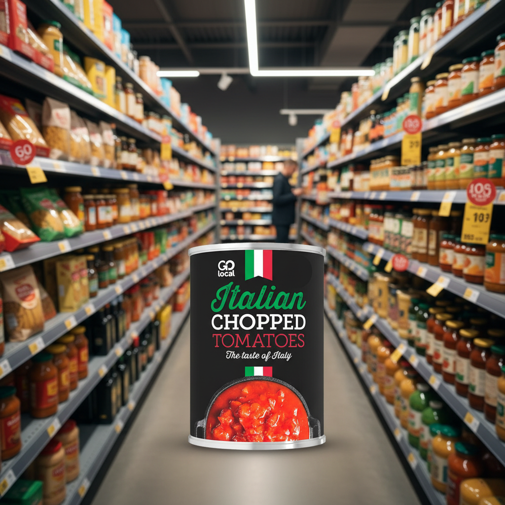 12 X Go Local Chopped Tomatoes - 400G