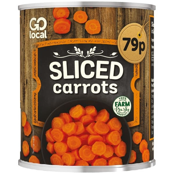 12 X Go Local Sliced Carrots - 300G