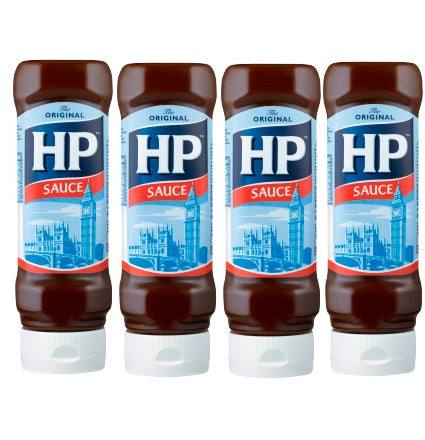 4 x Heinz Hp Brown Sauce Top Down 450G