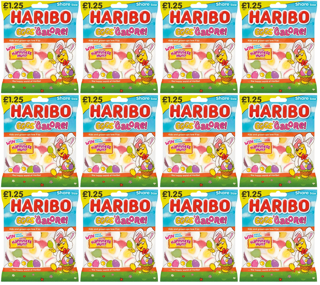 12 x Haribo Eggs Galore! - 140GM