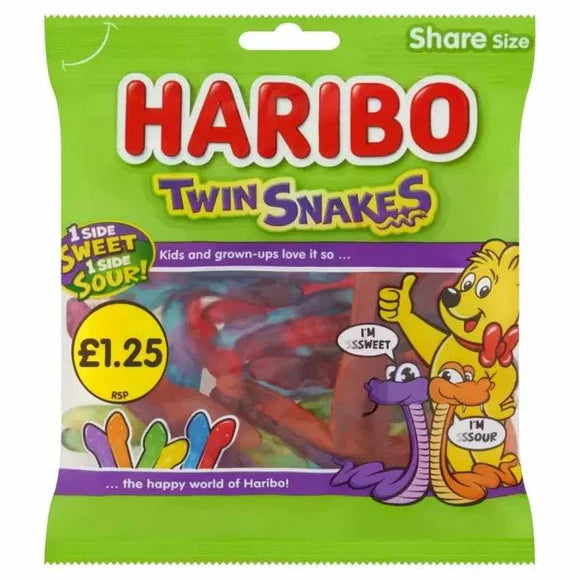 30 x Haribo Twin Snakes 140G