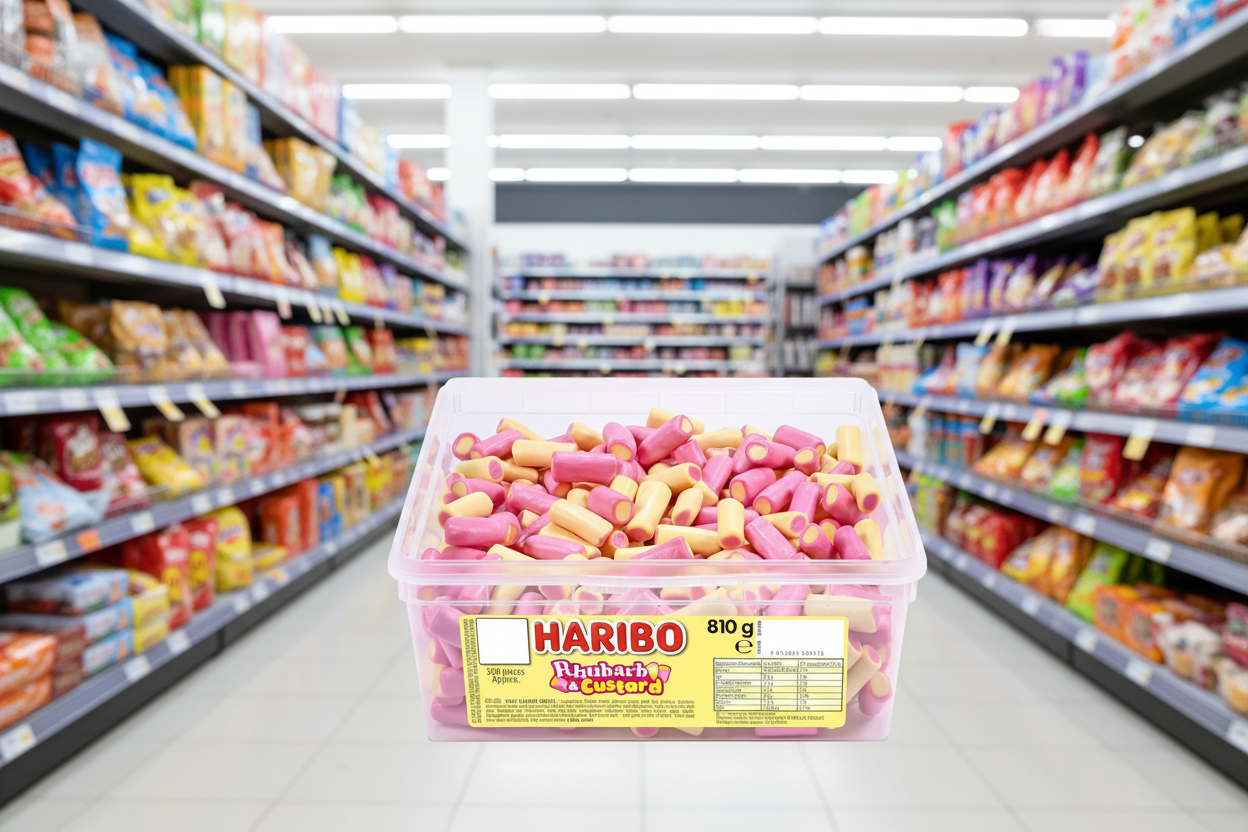 300 x Haribo Rhubarb & Custard