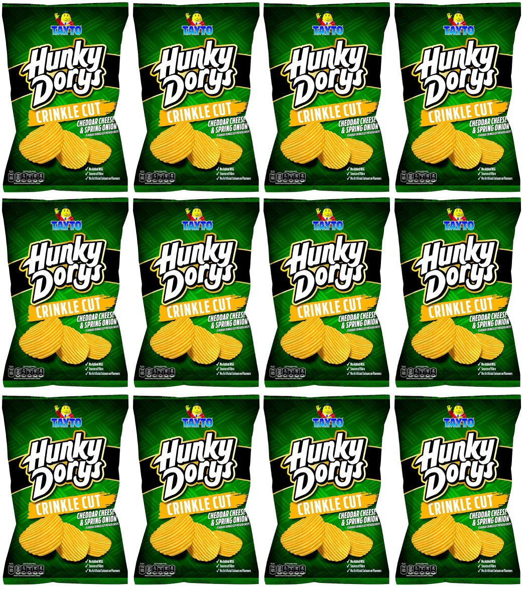 12 x Tayto Hunky Dorys Cheese & Onion  - 130GM