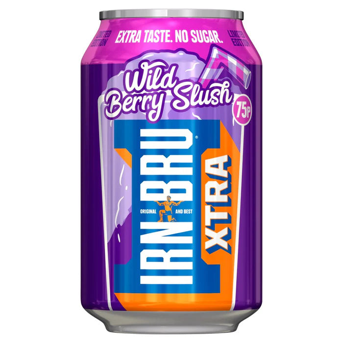 24 x Irn Bru Xtra Berry Slush Can - 330ML