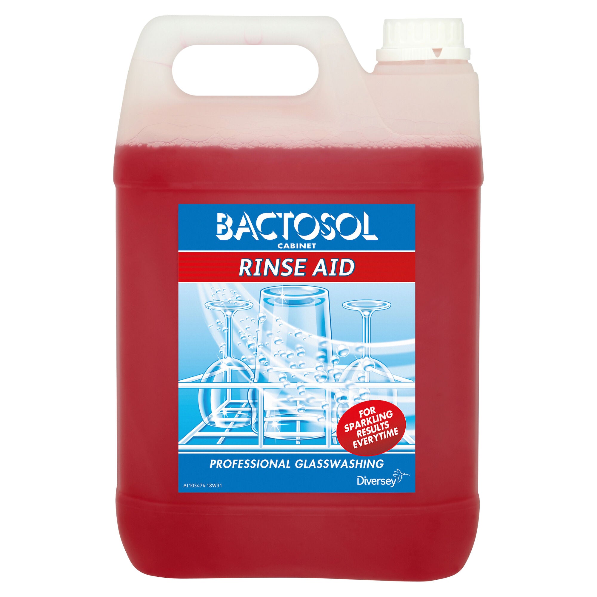 2 x Diversey Bactosol Cabinet Rinse Aid 5L