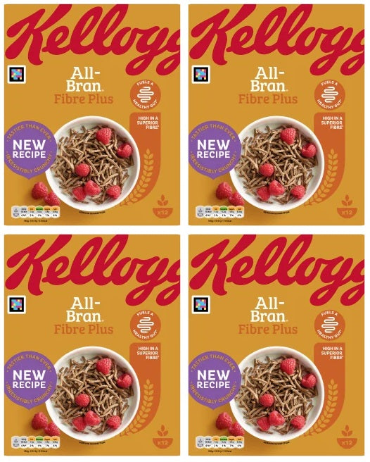 4 X Kelloggs All Bran - 500Gm