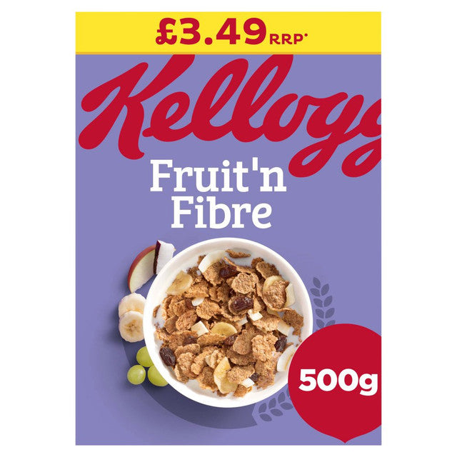 6 x Kelloggs Fruit N Fibre - 500G
