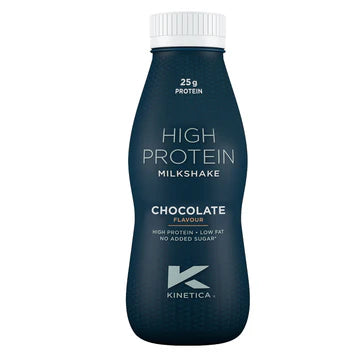 12 x Kinetica High Protein Milkshake Chocolate Flavour 330Ml