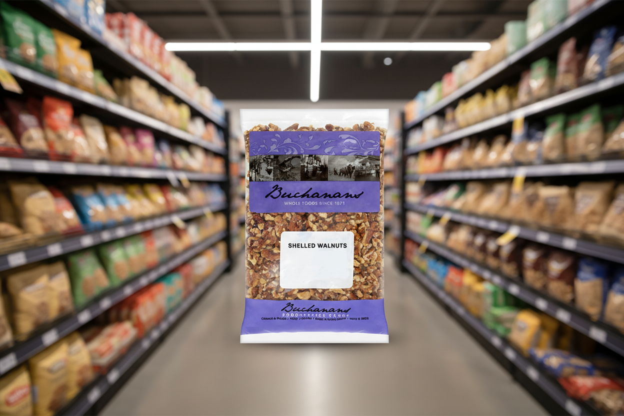 6 x Buchanans Shelled Walnuts 1Kg