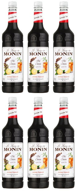 6 x Monin Lemon Tea Syrup 1Lt