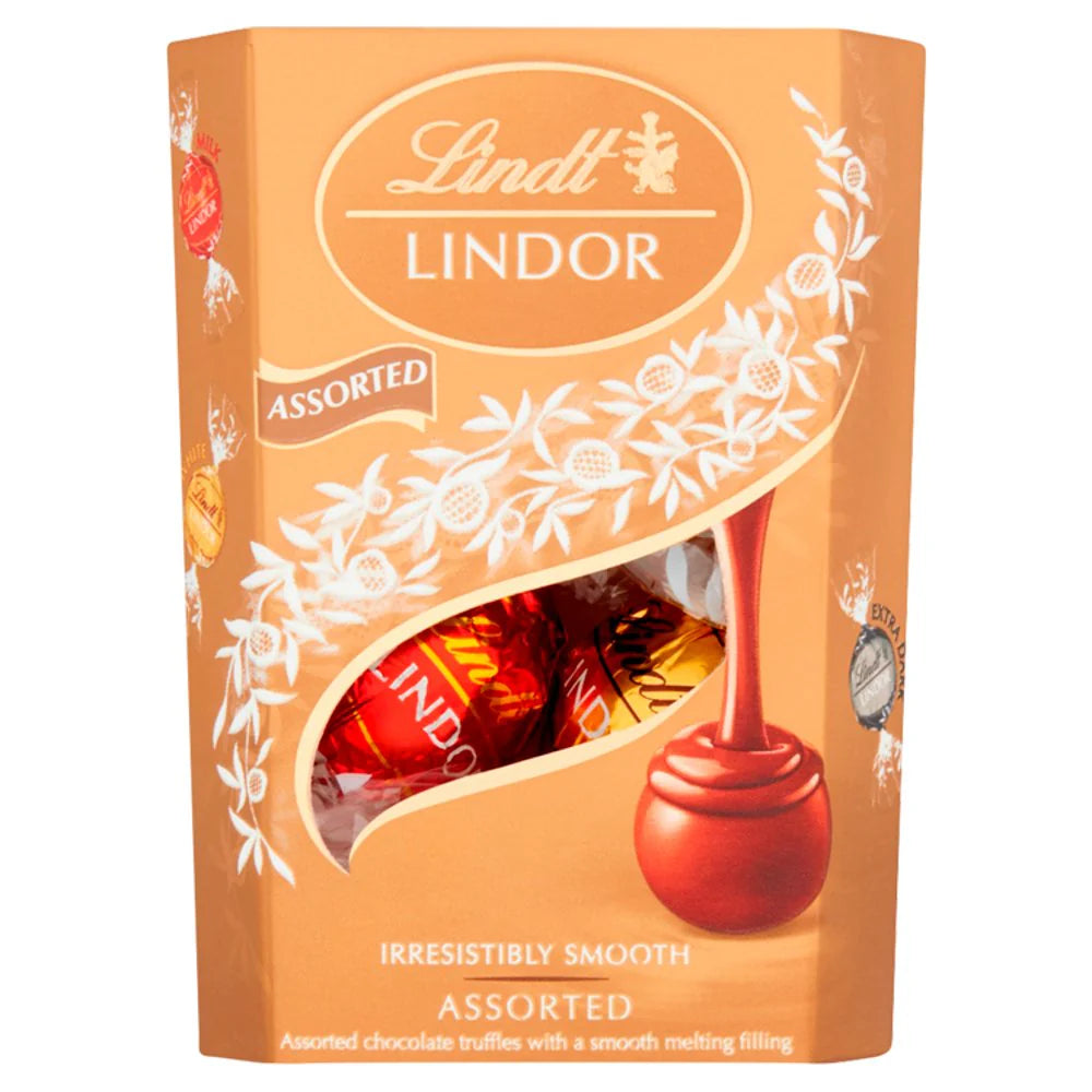 8 x Lindt Lindor Assorted Chocolate Truffles Box 200G