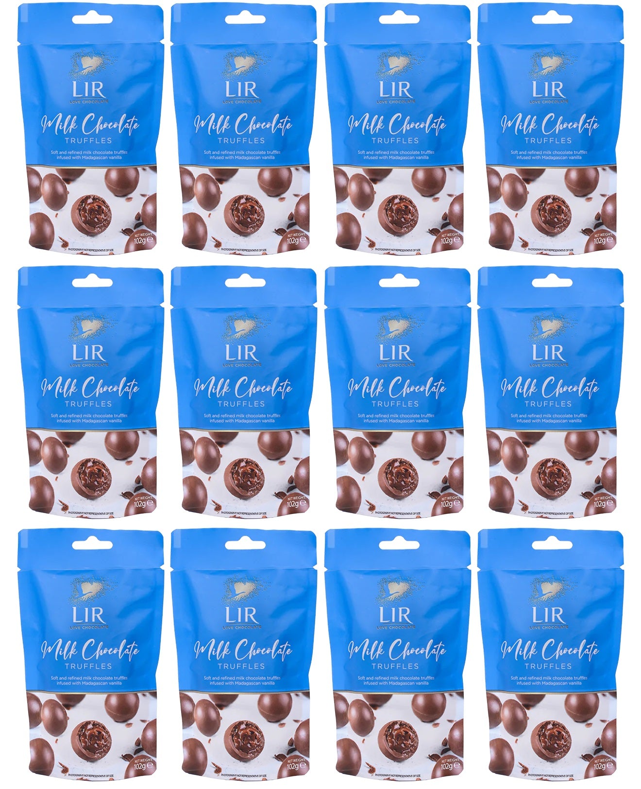 12 x Lir Milk Chocolate Truffles 102G