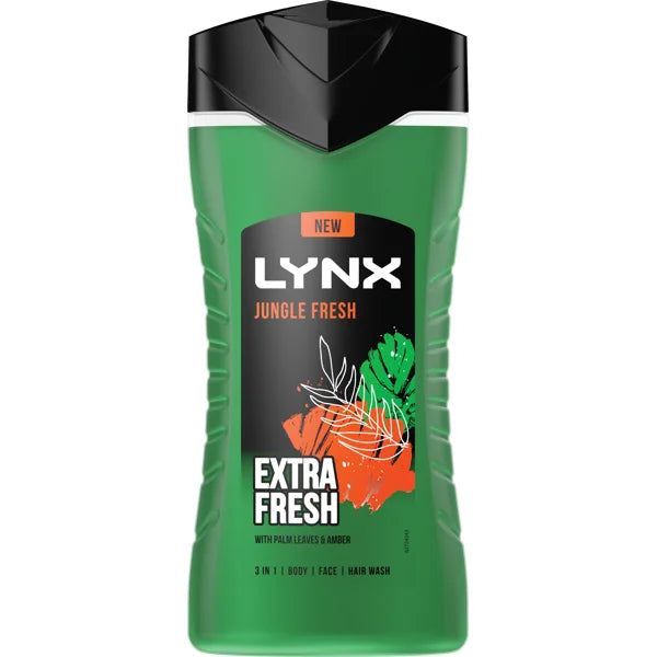 6 x Lynx Body Wash Jungle Fresh  - 225ML