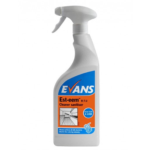 6 x Evans Est Sanitiser Kitchen